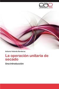 operación unitaria de secado