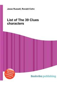 List of the 39 Clues Characters