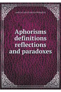Aphorisms definitions reflections and paradoxes