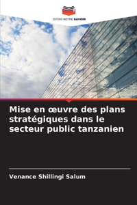 Mise en oeuvre des plans stratégiques dans le secteur public tanzanien