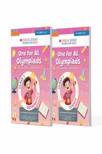 Oswaal One For All Olympiad Previous Years Solved Papers Class 1 (Set of 2 Books) Maths & Science for 2025 Exam