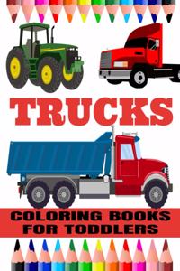 Trucks Coloring Books For Toddlers