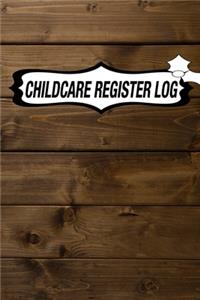 Childcare Register Log
