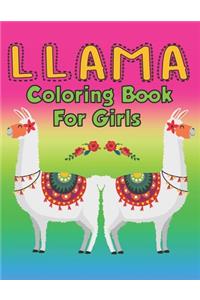 llama coloring books for girls