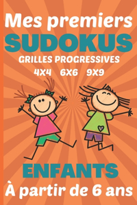 Mes Premiers Sudokus Grilles Progressives 4x4 6x6 9x9 Enfants À Partir de 6 ans