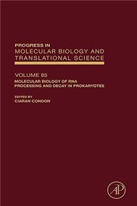 Molecular Biology of RNA Processing and Decay in Prokaryotes (Volume 85) (Progress in Molecular Biology and Translational Science, Volume 85)