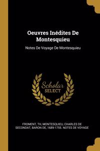 Oeuvres Inédites De Montesquieu