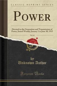 Power, Vol. 41