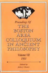 Proceedings of the Boston Area Colloquium in Ancient Philosophy