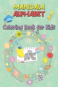 Mandala Alphabet Coloring Book for Kids