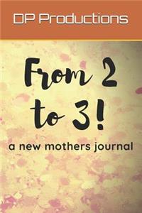 From 2 to 3 A New Mother's Journal