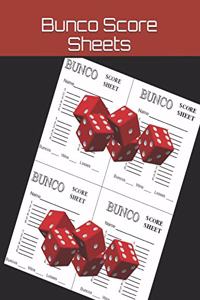 Bunco Score Sheets