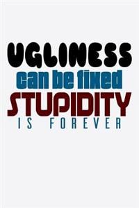 Ugliness Can Be Fixed Stupidity Is Forever
