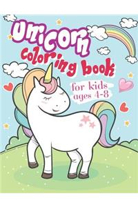 Unicorn Coloring Book for Kids Ages 4-8