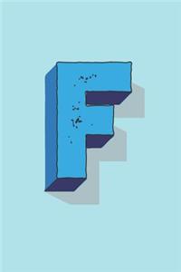 Letter F Monogram Notebook