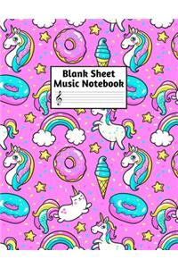 Blank Sheet Music Notebook