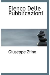 Elenco Delle Pubblicazioni