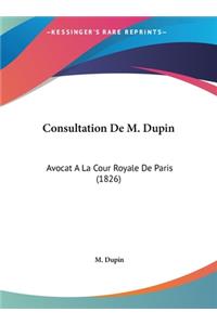 Consultation de M. Dupin