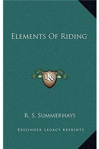 Elements of Riding