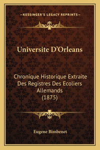 Universite D'Orleans