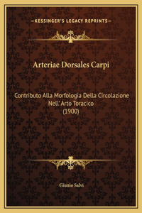 Arteriae Dorsales Carpi