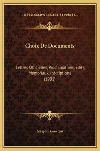Choix De Documents