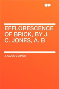 Efflorescence of Brick, by J. C. Jones, A. B