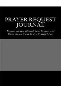 Prayer Request Journal