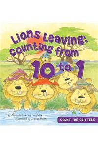 Lions Leaving: Counting from 10 to 1