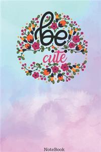 Be positive Flower Notebook