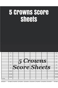 5 Crowns Score Sheets