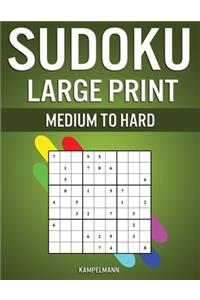 Sudoku Large Print Medium to Hard