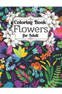 Flowers Coloring Book For Adult