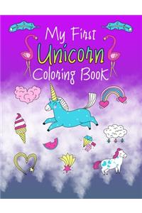 My First Unicorn Coloring Book