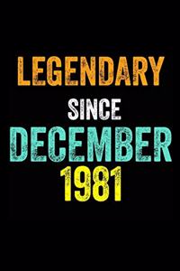 Legendary Since December 1981