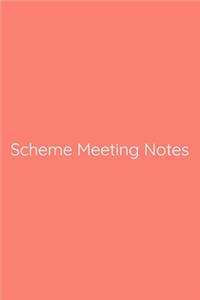 Scheme Meeting Notes Notebook