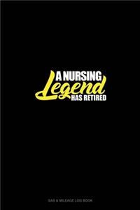 A Nursing Legend Has Retired: Gas & Mileage Log Book