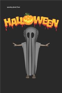 spooky ghost face