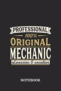 Professional Original Mechanic Notebook of Passion and Vocation