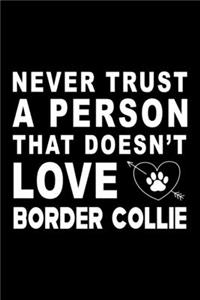 Never trust a person that does not love Border Collie