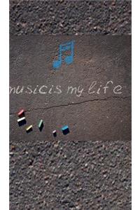 music is my life Creative Blank Journal