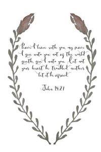 Peace I Give Unto You Bible Study Journal