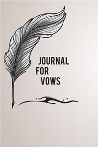 Journal For Vows