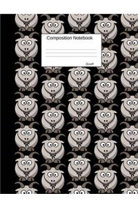 Goat Composition Notebook