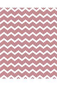 Chevron Zig Zag Dots Combo Pattern Design School Composition Book 130 Pages
