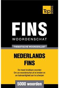 Thematische woordenschat Nederlands-Fins - 5000 woorden