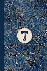 Monogram T Marble Notebook (Blue Ginger Edition)