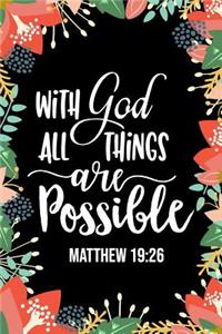 With God All Things Are Possible