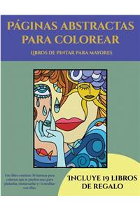 Libros de pintar para mayores (Páginas abstractas para colorear)