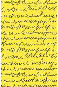 Journal Notebook Scribbly Writing Black and Yellow